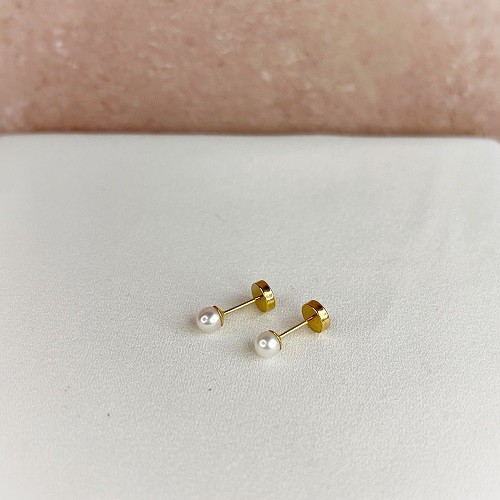 Aros Abridores con Perlas cultivadas en Oro 18k LINEA TOTAL